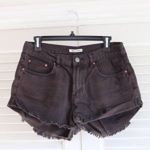 Billabong Washed Black Denim Shorts